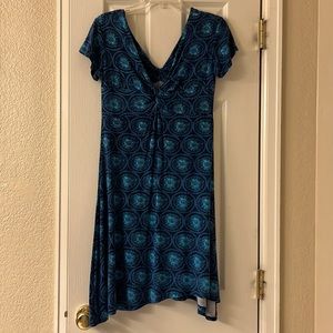 Boutique flattering asymmetrical dress